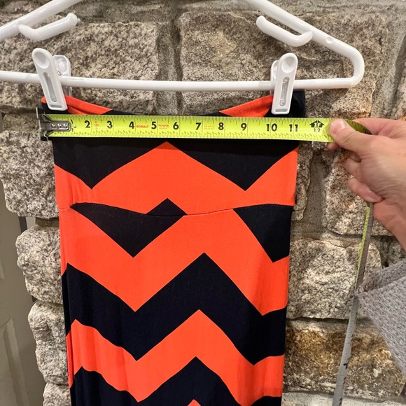 Rue21 Maxi Skirt - size XS - Coral/Navy Blue - Picture 3 of 5